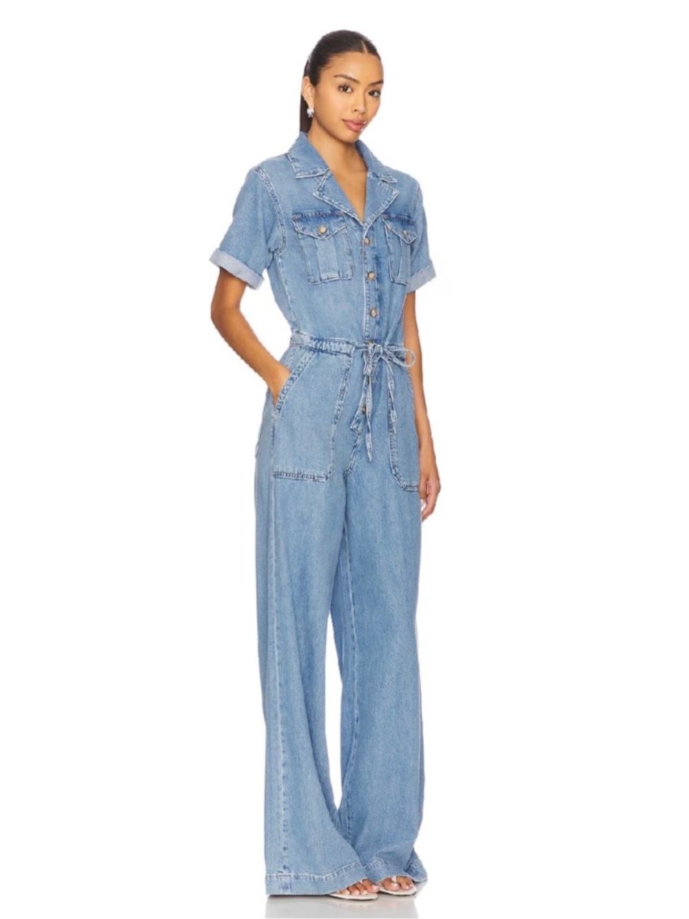 PAIGE Rumi Jumpsuit Serenity Denim SZ 8 & SZ 10